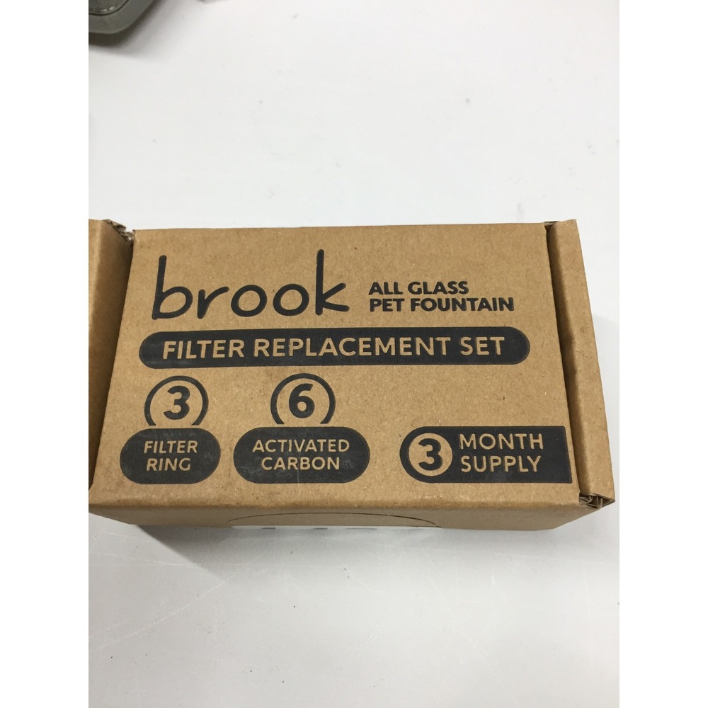 Pet Water Fountain Replacement Filter Brook Fountains Set 3‎ Month Supply New